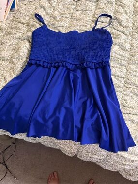 Royal Blue Smocked Sundress